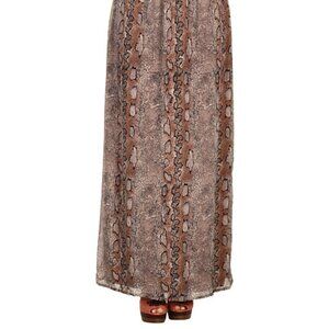 Christin Michaels Women's Eider Skirt Taupe/Multi, Medium NWT